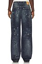 view 3 of 6 Laser Tagged Denim Jeans in Crazy Blue