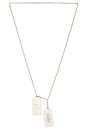 view 1 of 4 Forever Dog Tag Necklace in Silver