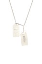 view 2 of 4 Forever Dog Tag Necklace in Silver