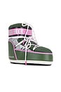view 2 of 5 Icon Low Space Racing Boot in Forest Green, Silver & Pink