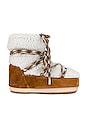 view 1 of 5 Low Shearling Boot in Whiskey & Off White