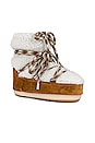 view 2 of 5 Low Shearling Boot in Whiskey & Off White