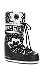 view 2 of 5 Icon Flower Boot in Black & White