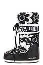 view 5 of 5 Icon Flower Boot in Black & White