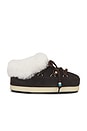 view 1 of 5 Evx Mule Suede Bead Boot in Dark Brown & Natural