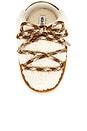 view 4 of 5 Evx Shearling Mule in Whisky & Off White
