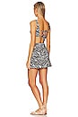 view 3 of 4 Anna Tie Back Mini Dress in Zebra
