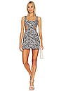 view 4 of 4 Anna Tie Back Mini Dress in Zebra