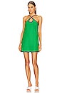 view 1 of 3 Cross Strap Cutout Mini Dress in Kelly Green