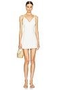 view 1 of 3 Camisole Mini Dress in White Viscose Linen