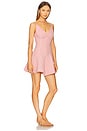 view 2 of 3 Camisole Flutter Mini Dress in Pink Linen