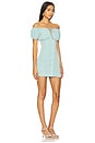 view 1 of 3 Bubble Tie Mini Dress in Seafoam Viscose Linen