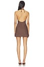 view 3 of 3 Vest Mini Dress in Chocolate Brown Denim