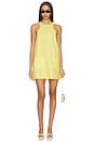 view 1 of 3 Pocket Mini Dress in Yellow Linen