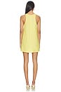 view 3 of 3 Pocket Mini Dress in Yellow Linen