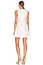 view 3 of 3 Apron Tie Mini Dress in White Poplin