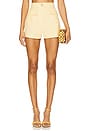 view 1 of 6 High Waist Hot Short in Pale Yellow
