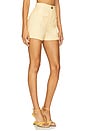 view 2 of 6 High Waist Hot Short in Pale Yellow