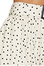 view 6 of 6 SHORT BOLHA in Cream With Black Polka Dot Lyocell