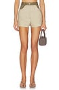 view 1 of 6 High-waist Combo Hot Short in Taupe