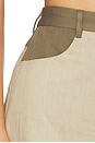 view 6 of 6 High-waist Combo Hot Short in Taupe