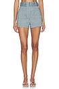 view 2 of 7 Belted Pocket Short in Denim