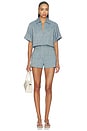 view 6 of 7 Belted Pocket Short in Denim