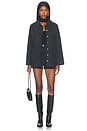 view 6 of 6 Denim Pocket Hot Short in Faded Black Denim