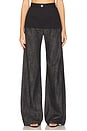view 1 of 6 High-Waist Combo Pant in Black Denim