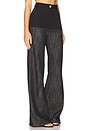 view 2 of 6 High-Waist Combo Pant in Black Denim