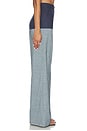 view 3 of 6 JEANS COMBINADOS DE TALLE ALTO in Navy Linen