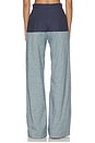 view 4 of 6 JEANS COMBINADOS DE TALLE ALTO in Navy Linen