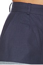 view 6 of 6 JEANS COMBINADOS DE TALLE ALTO in Navy Linen