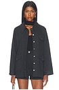 view 1 of 4 Denim Chore Jacket in Faded Black Denim
