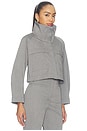 view 4 of 5 x REVOLVE Funnel Neck Swing Jacket in Charcoal Grey
