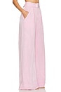 view 2 of 4 Wide Leg Pleated Pant in Pink