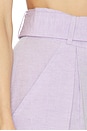 view 6 of 6 PANTALÓN PLISADO DE PIERNA ANCHA in Lavender Tencel Linen