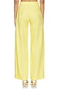view 4 of 6 Pleated Barrel Button Pocket Pant in Yellow