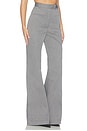 view 2 of 6 Side Slit Bell Bottom Trouser in Charcoal Stretch