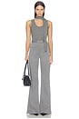 view 6 of 6 Side Slit Bell Bottom Trouser in Charcoal Stretch