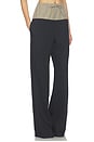 view 4 of 7 CALÇA COM CORDÃO DRAWSTRING COMBO PANT in Faded Black Denim