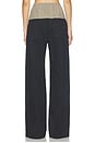 view 6 of 7 CALÇA COM CORDÃO DRAWSTRING COMBO PANT in Faded Black Denim