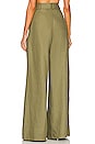view 3 of 4 Wide Leg Pleated Pant in Army