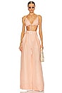 view 4 of 4 Wide Leg Pleated Pant in Peach