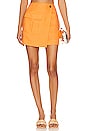 view 1 of 4 Cargo Wrap Mini Skirt in Orange