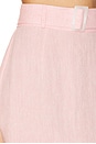 view 6 of 6 Belted Maxi Pencil Skirt in Pink Linen