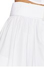 view 6 of 6 Button Down Midi Skirt in White Poplin