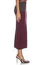 view 4 of 6 Colorblock Midi Skirt in Merlot