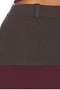 view 7 of 6 Colorblock Midi Skirt in Merlot