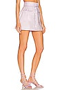 view 2 of 4 Cargo Mini Skirt in Lavender Linen